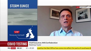 24K views · 243 reactions | "It would be a mistake to end free testing" Chief exec of the NHS confederation Matthew Taylor says that "while we're in a much, much better situation than we were before", many people are still getting sick and dying from COVID. https://trib.al/GiWl5ub  Sky 501, Virgin 602, Freeview 233 and YouTube | Sky News | Facebook