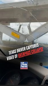 672K views · 3.7K reactions | Watch the terrifying moment an overpass partially collapses after being hit by a tractor-trailer hauling a crane — and a man driving straight toward it catches it all on camera. | Fox News | Facebook