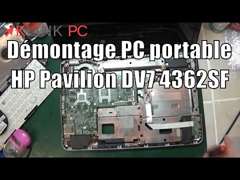 How to disassemble a HP Pavilion DV7 4362SF laptop PC