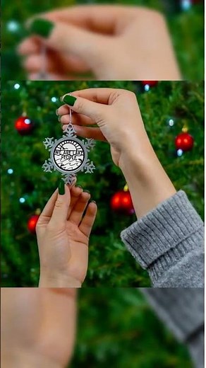 Pewter Snowflake Ornament: Lake House Christmas Tree Decoration