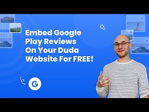 How to embed Google play reviews on Duda?
