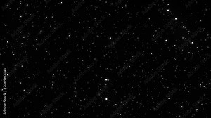4K white star Explosion effect. Festive Fireworks. Isolated on black background. Floating golden sparkles. White Particles Zoom