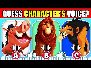 Guess The Voice! | The Lion King Quiz | Simba, Pumba, Scar, Mufasa