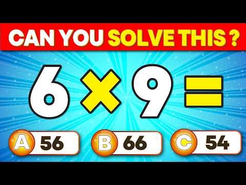 Can You Pass This Multiplication Quiz? ✖️🧠 | Easy to Impossible