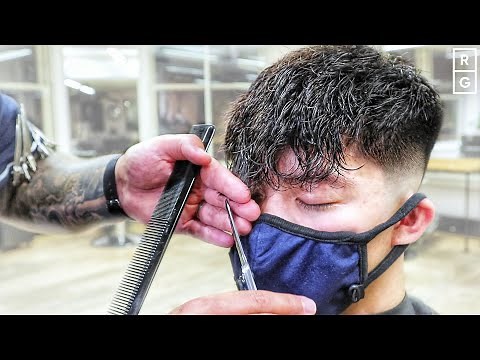 A Haircut After Having A Perm (Straight Hair To Curls) *PERM FADE*