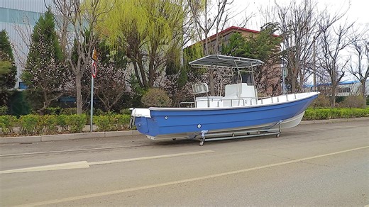 Liya 25ft Fiberglass Fishing Boat Factory Double Hull Center Console Fiberglass Panga-style Boats