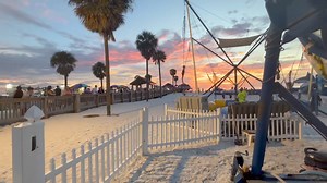 Summer nights at Clearwater beach. #clearwater #clearwaterbeach #pier60 #florida #vacation #waterslide #sunset | Clearwater Beach Water Slide - Big Event Slides