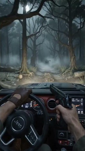 Jeep Wrangler Trapped in a Haunted Forest! 👻🌲 | Horror Off-Road #Shorts