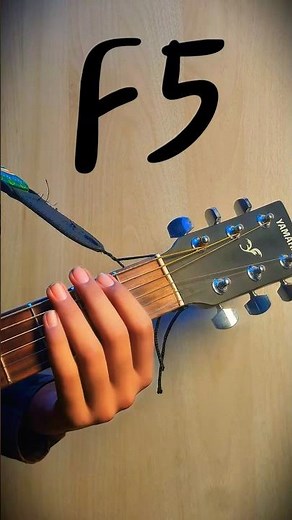 Guitar lessons for beginners (F5 chord) #guitar #chords