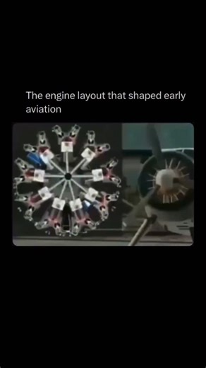ScienceX on Instagram: "The radial engine arranged its cylinders in a circle around a single crankshaft, a design that shaped the earliest days of powered flight. With every cylinder exposed to clean airflow, cooling was far more effective than on many early engine layouts, especially at altitude where overheating was a constant risk. That circular arrangement also spread weight evenly, helping aircraft stay balanced while delivering steady, reliable power from a relatively compact engine. For e