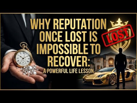 Why Reputation Once Lost Is Impossible to Recover: A Powerful Life Lesson