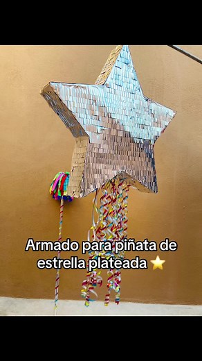 Cómo hacer una piñata de estrella plateada paso a paso