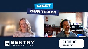 New #MeetTheTeam drop Meagan Cordi chats with Ed Duclos—Sentry Commercial's Tech Lead & AI Squad founder—about all things innovation, education & pickleball Ed's helping Sentry Commercial explore the future of AI in commercial real estate (and in schools, too). #CRElife #SentryCommercial #AIteam #CREtech #WomenInMarketing #BrandStrategy | Sentry Commercial | Facebook
