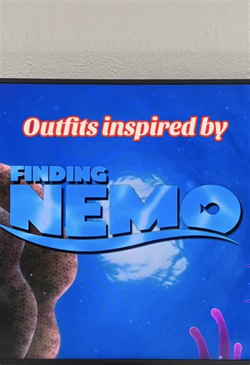 One of my favorite movies. Put together family outfits inspired by finding Nemo. #disneyoutfits #disneyoutfitinspo #findingnemo