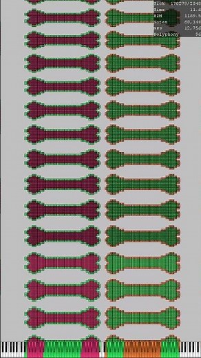 Nut midi - Dog Bone Nut - 23 Million Notes #dominomidi #soundeffects #pianomusic #flstudio