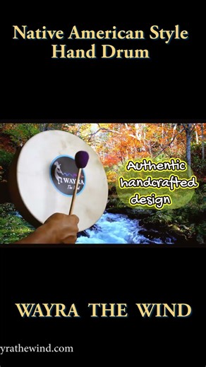 Native American Style Shamanic Hand Drum - 32 cm / 12.6 " #nativeamericandrum #shamanicdrums