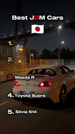 Ranking the absolute best JDM cars #jdm #cars #ranking