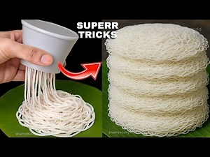 മാവ് കുഴക്കാതെ,കൈ നനയാതെ,വേദനിക്കാതെ 1മിനിറ്റിൽ പഞ്ഞിപോലെ ഇടിയപ്പം👌കാണുന്നവർ എന്നെ അഭിനന്ദിക്കും!