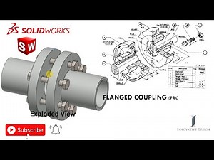 Solidworks Tutorials | Design And Assembly Of Flange Coupling In Solidworks