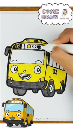 Coloring Lani from Tayo the Little Bus – Easy & Fun Coloring Tutorial for Kids and Beginners