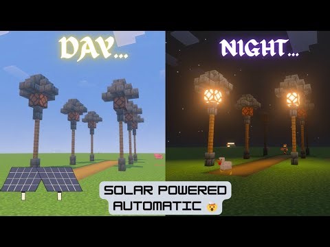 “Smart Street Lamp in Minecraft! 🔥 | Redstone Lamp + Sculk Sensor Auto Light Tutorial”#redstonebuild