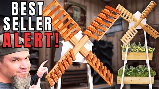 Easy Windmill Planter Project