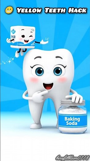 How to Whiten Yellow Teeth at Home 🦷 | Safe Method Explained || #shorts || #@benefitbloom0718