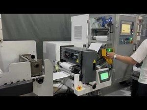 Automatic Turret Rewinder With Automatic Slitting Unit