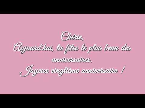 Montage Anniversaire 20 ans