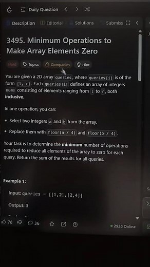 👉 LeetCode 3495 | Optimal Solution in Java, C++ & Python | Daily Coding Challenge #shortsindia