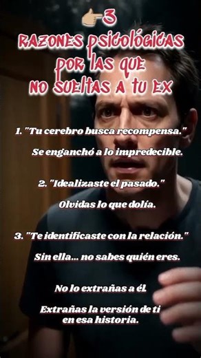 ‎👉 3 razones psicológicas por las que no sueltas a tu ex.