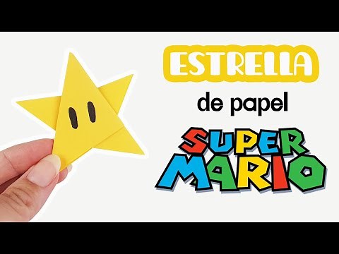 CÓMO HACER la ESTRELLA de MARIO BROS ⭐ Cómo hacer una estrella de papel