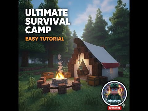 Build the Ultimate Survival Camp in Minecraft! ⚔️🔥