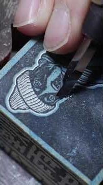 I found stamp carving to be so calming！