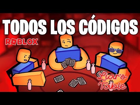 TODOS los CÓDIGOS de 🃏 LIAR'S TABLE 🃏 activos / CODIGOS de MESA DEL MENTIROSO / ROBLOX / TilloASR