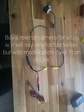 Renault Clio 4 (Estate) R-Link reverse camera install