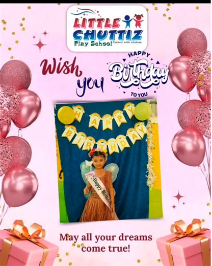 LITTLE CHUTTIZ PLAY SCHOOL on Instagram: "#birthdaybash #KINDERKIDS #POOVIDHAZHINI BDY CELEBRATION AT LITTLE CHUTTIZ #kids #celebration #funtimes #memories #BIRTHDAYWISH #littlechuttizplayschool #sembakkam"