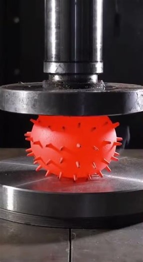 Will a Hydraulic Press DESTROY This Spiky Ball?! 😱