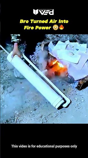 Bro Turned Air Into Fire Power?! 🤯🔥 #shorts #viral