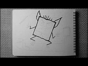 How to draw Spongebob evil doodlebob -SPEEDUP ver.
