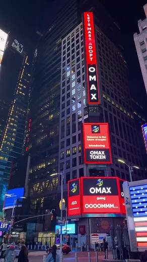 #omaxtoken #timesquare #newyork #foryou #crypto #omax