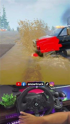 Truck vs Speed Bumps With Extreme Broken Road Snowrunner Gameplay Ep39 #snowrunner #truck #mud
