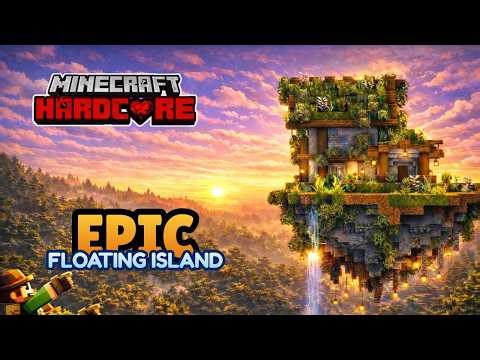 Minecraft Hardcore Longplay – EPIC Fantasy Floating Island Base (No Commentary)