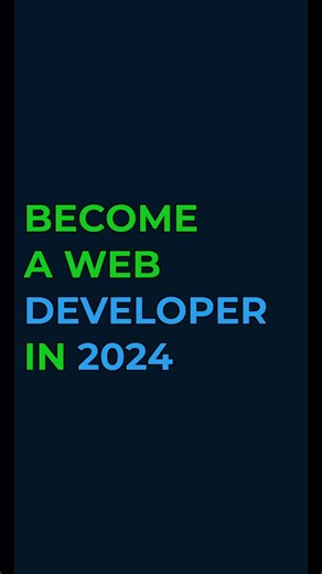 Become a web developer in 2024 #coding #codinglife #techtok #javascript #webdeveloper #webdevelopment #softwareengineer #html #htmlcss #html5 #programming #programmer #reactjs #frontenddeveloper