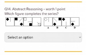 Q14. Abstract Reasoning - Which figure completes the series?  G... | Filo