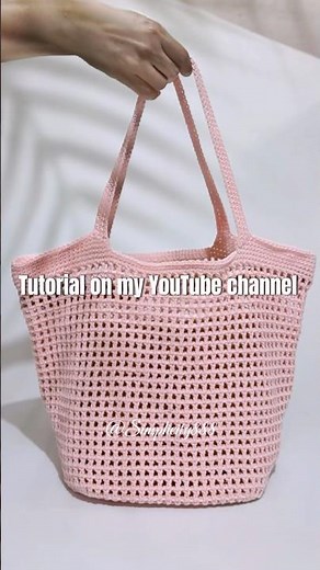 💼🧶Mayumi Mesh Tote Bag Crochet Tutorial #simplicity888 #crochettutorial #handmade #meshbag #croche