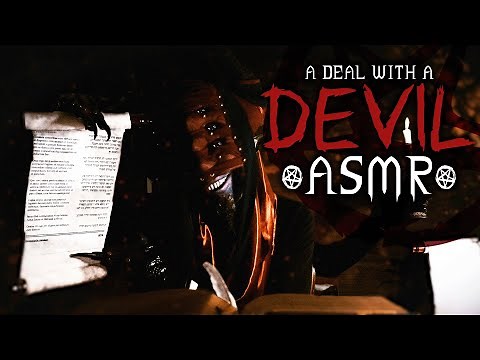 Deal with a Devil ASMR (For Sleep) | Writing Sounds, Deep Voice, Guided Meditation