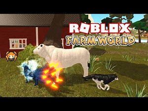 ROBLOX FARM WORLD Being one of the BIGGEST Animals! Chianina Cow! + Finding a Family for Baby Crow