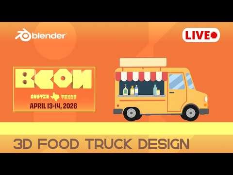 Designing a Food Truck in Blender (Live Modeling Workflow)