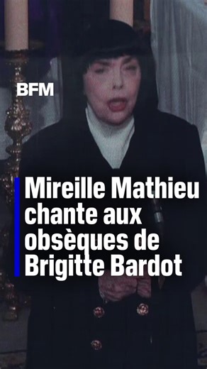 2.8M views · 65K reactions | Mireille Mathieu chante aux obsèques de Brigitte Bardot | BFMTV | Facebook